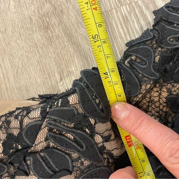 Chelsea Black Lace Mini Dress Cocktail Prom Formal Dress sz S - Picture 9 of 11
